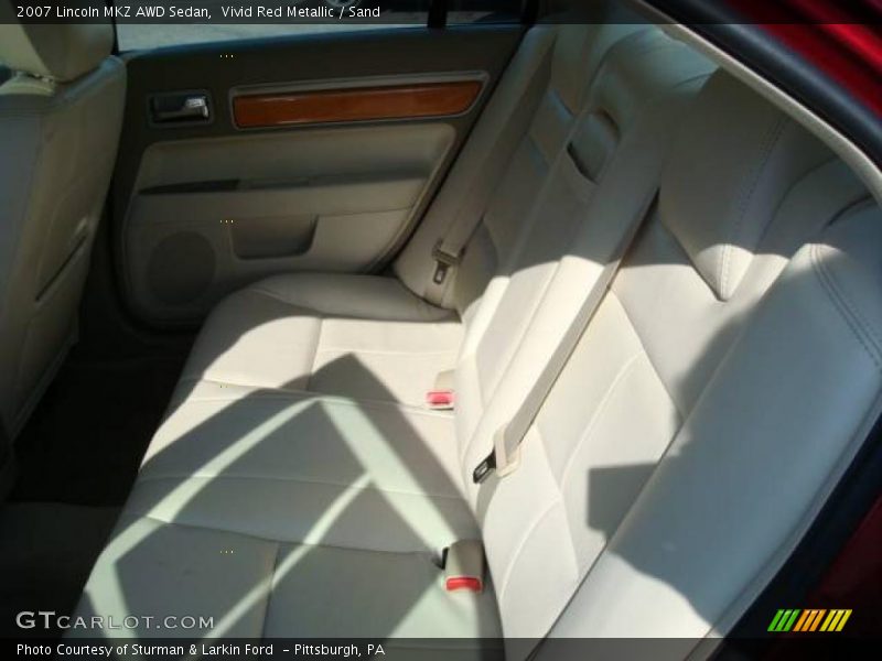 Vivid Red Metallic / Sand 2007 Lincoln MKZ AWD Sedan