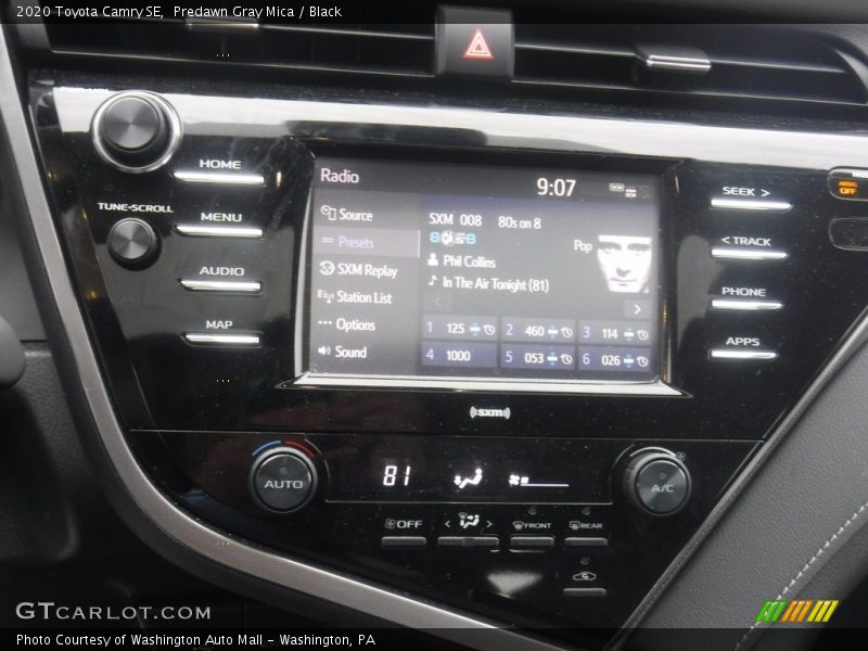 Predawn Gray Mica / Black 2020 Toyota Camry SE