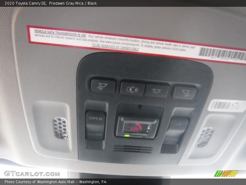 Predawn Gray Mica / Black 2020 Toyota Camry SE