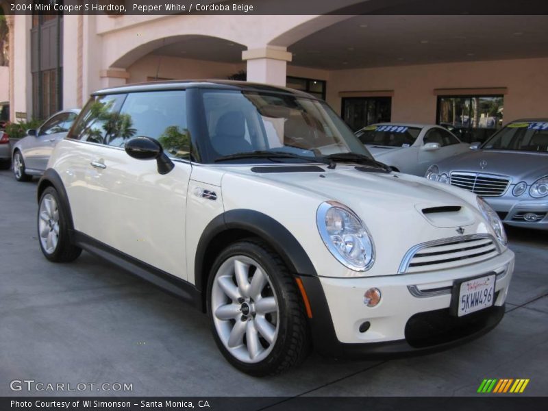 Pepper White / Cordoba Beige 2004 Mini Cooper S Hardtop