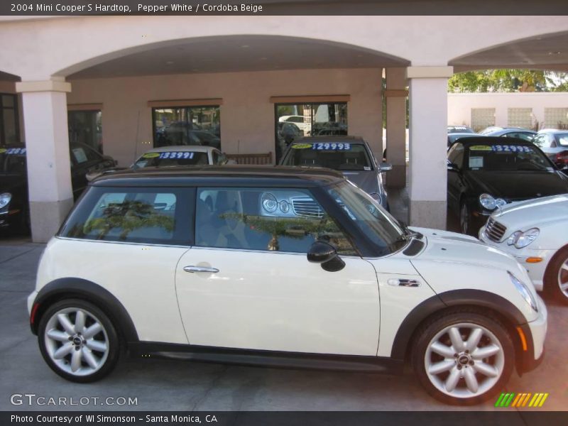 Pepper White / Cordoba Beige 2004 Mini Cooper S Hardtop
