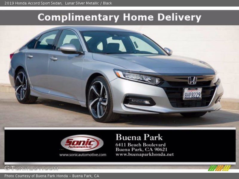 Lunar Silver Metallic / Black 2019 Honda Accord Sport Sedan