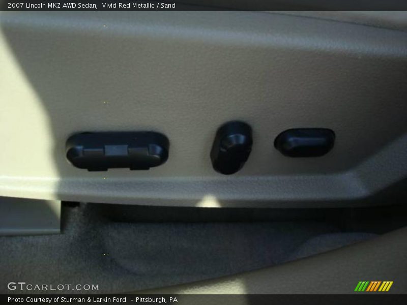 Vivid Red Metallic / Sand 2007 Lincoln MKZ AWD Sedan