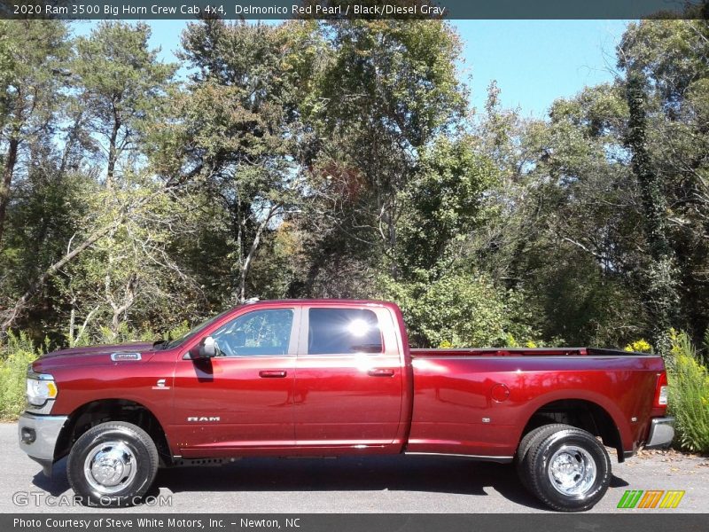 Delmonico Red Pearl / Black/Diesel Gray 2020 Ram 3500 Big Horn Crew Cab 4x4