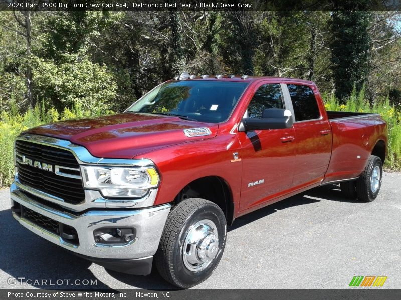 Delmonico Red Pearl / Black/Diesel Gray 2020 Ram 3500 Big Horn Crew Cab 4x4