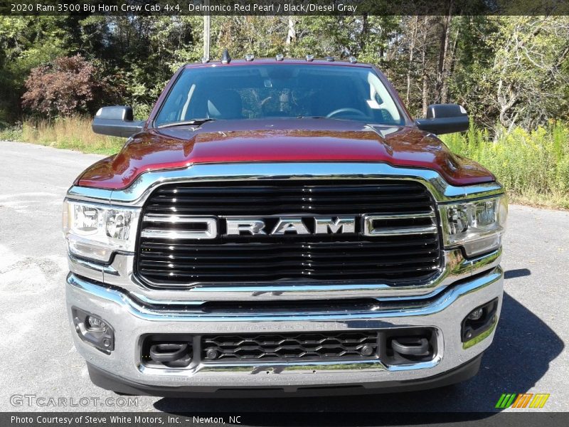 Delmonico Red Pearl / Black/Diesel Gray 2020 Ram 3500 Big Horn Crew Cab 4x4