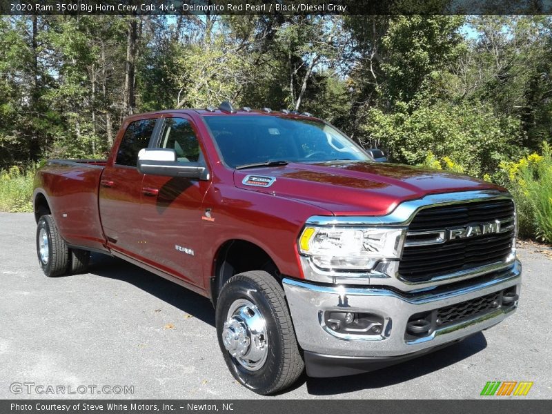 Delmonico Red Pearl / Black/Diesel Gray 2020 Ram 3500 Big Horn Crew Cab 4x4