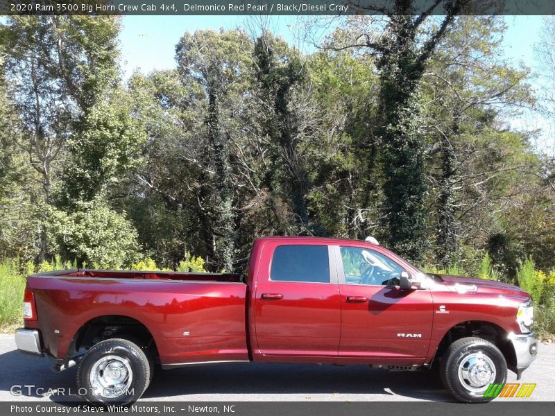 Delmonico Red Pearl / Black/Diesel Gray 2020 Ram 3500 Big Horn Crew Cab 4x4