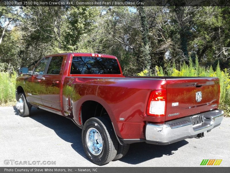 Delmonico Red Pearl / Black/Diesel Gray 2020 Ram 3500 Big Horn Crew Cab 4x4