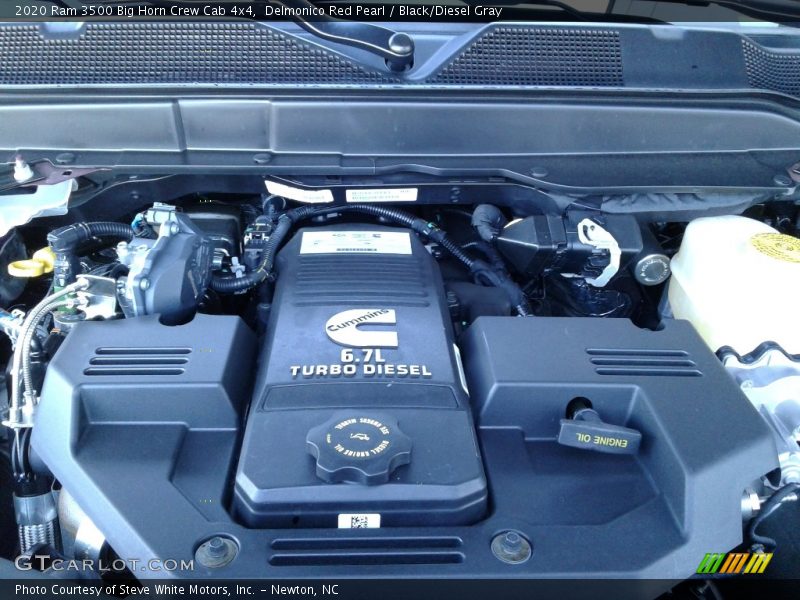 Delmonico Red Pearl / Black/Diesel Gray 2020 Ram 3500 Big Horn Crew Cab 4x4