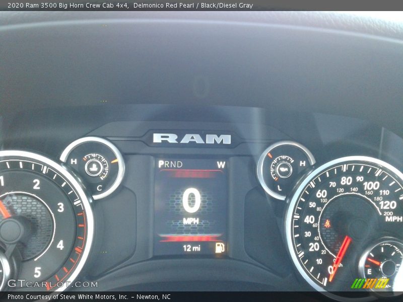 Delmonico Red Pearl / Black/Diesel Gray 2020 Ram 3500 Big Horn Crew Cab 4x4