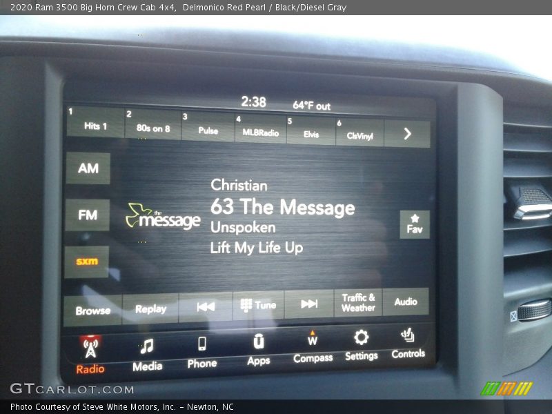Delmonico Red Pearl / Black/Diesel Gray 2020 Ram 3500 Big Horn Crew Cab 4x4
