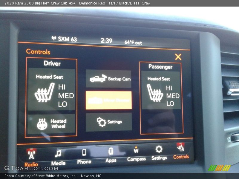 Delmonico Red Pearl / Black/Diesel Gray 2020 Ram 3500 Big Horn Crew Cab 4x4