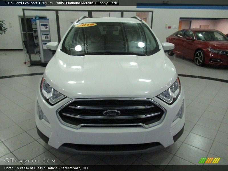 White Platinum Metallic / Ebony Black 2019 Ford EcoSport Titanium