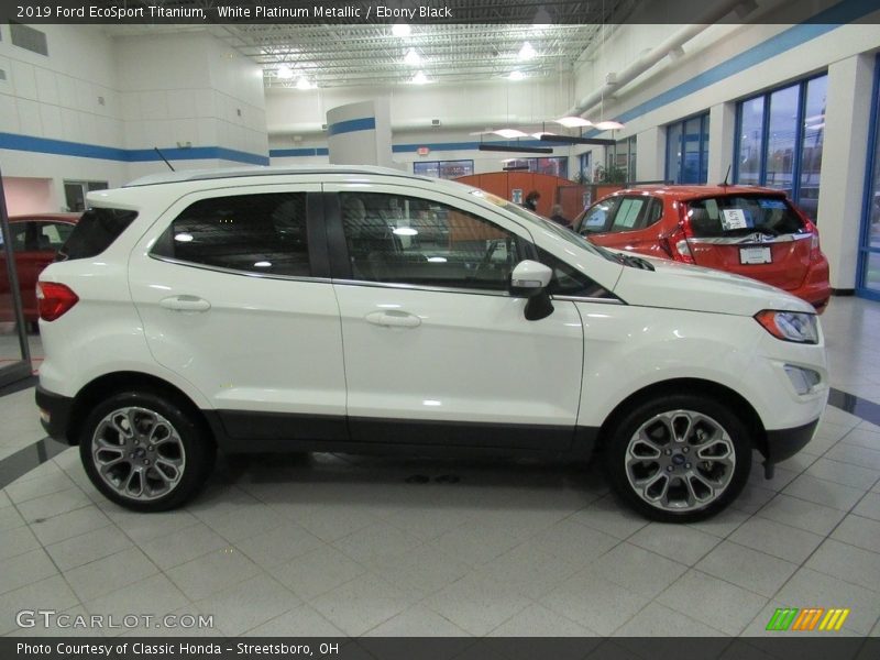 White Platinum Metallic / Ebony Black 2019 Ford EcoSport Titanium
