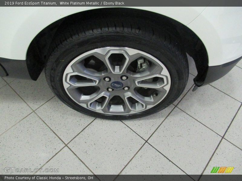 White Platinum Metallic / Ebony Black 2019 Ford EcoSport Titanium