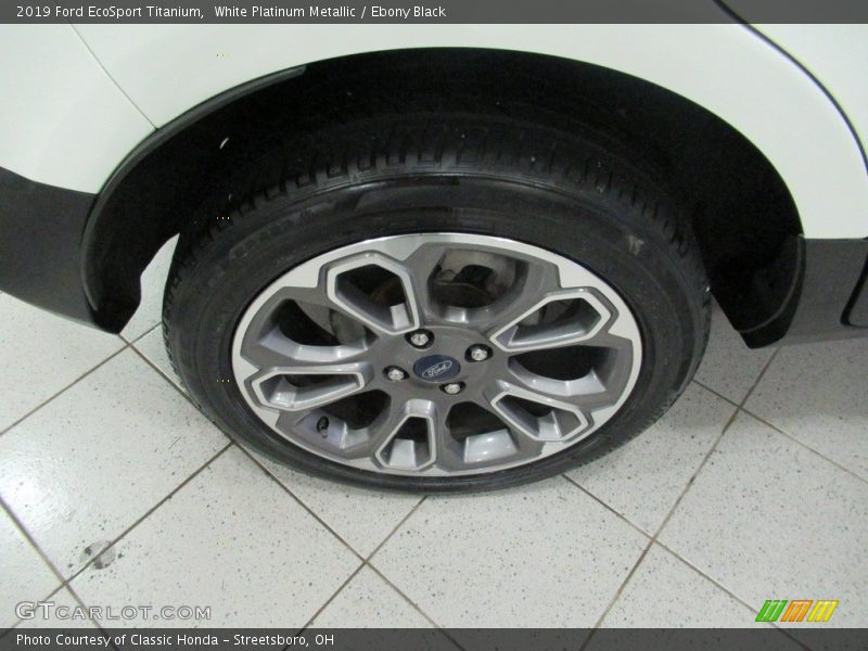 White Platinum Metallic / Ebony Black 2019 Ford EcoSport Titanium