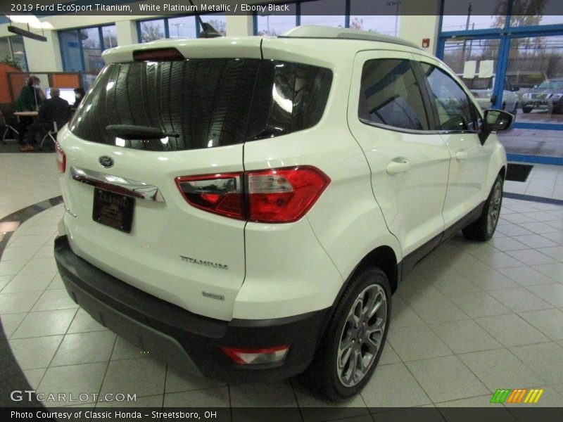 White Platinum Metallic / Ebony Black 2019 Ford EcoSport Titanium