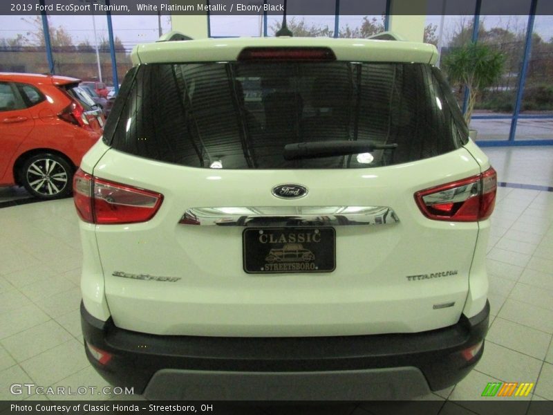 White Platinum Metallic / Ebony Black 2019 Ford EcoSport Titanium