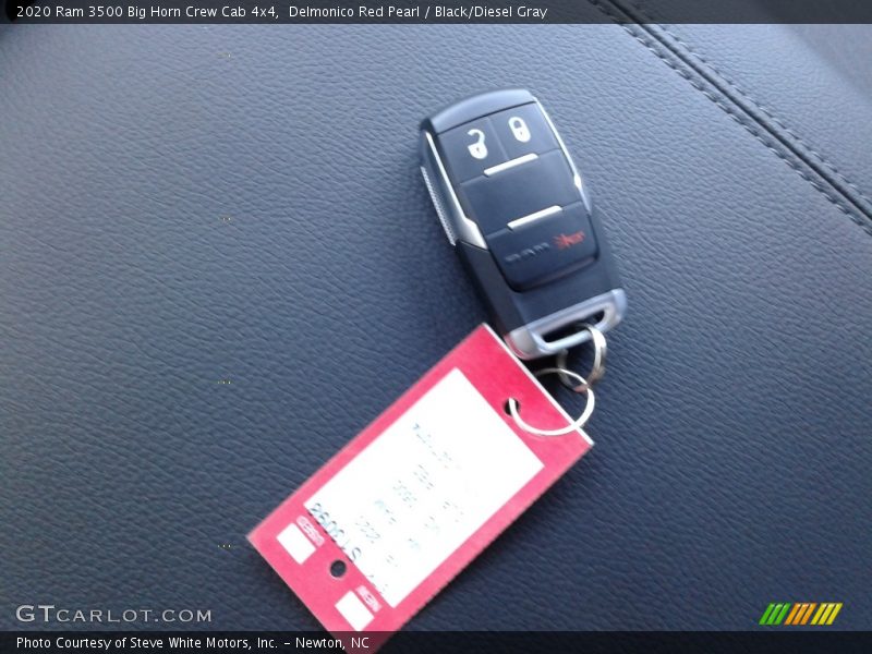 Delmonico Red Pearl / Black/Diesel Gray 2020 Ram 3500 Big Horn Crew Cab 4x4