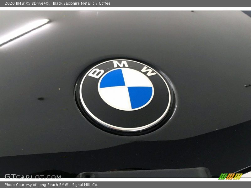 Black Sapphire Metallic / Coffee 2020 BMW X5 sDrive40i