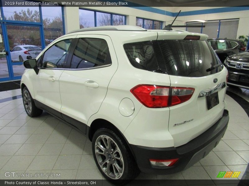 White Platinum Metallic / Ebony Black 2019 Ford EcoSport Titanium