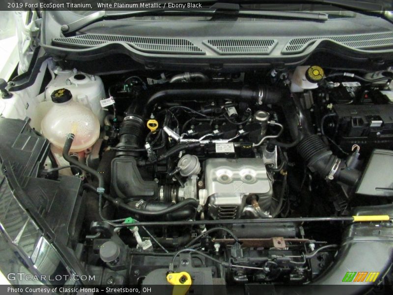 White Platinum Metallic / Ebony Black 2019 Ford EcoSport Titanium