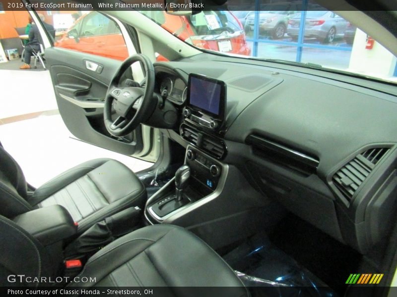 White Platinum Metallic / Ebony Black 2019 Ford EcoSport Titanium