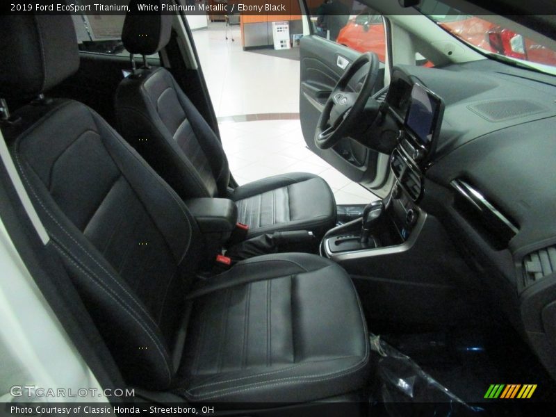 White Platinum Metallic / Ebony Black 2019 Ford EcoSport Titanium