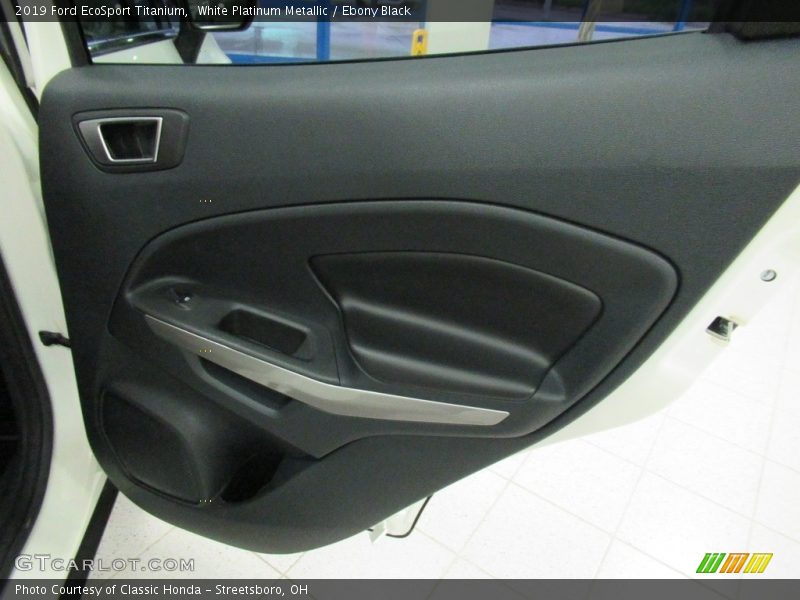White Platinum Metallic / Ebony Black 2019 Ford EcoSport Titanium