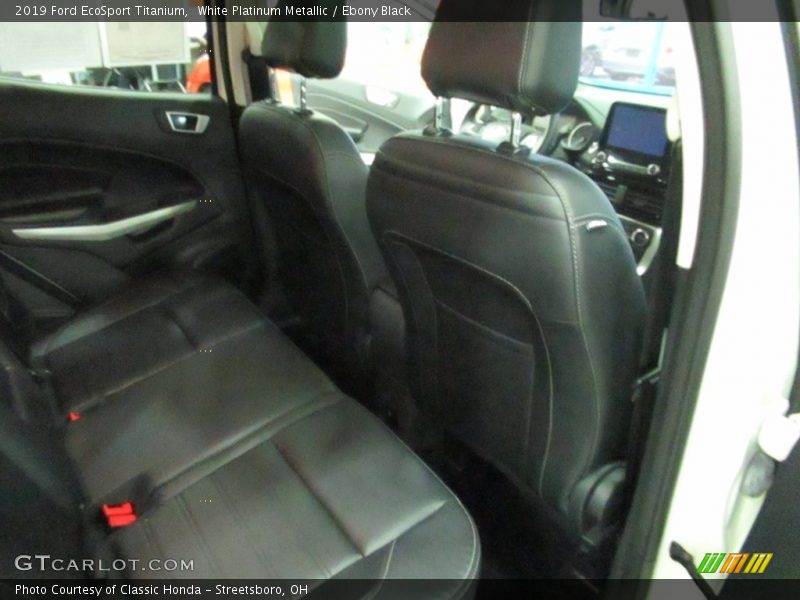 White Platinum Metallic / Ebony Black 2019 Ford EcoSport Titanium