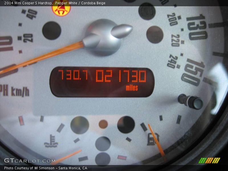 Pepper White / Cordoba Beige 2004 Mini Cooper S Hardtop