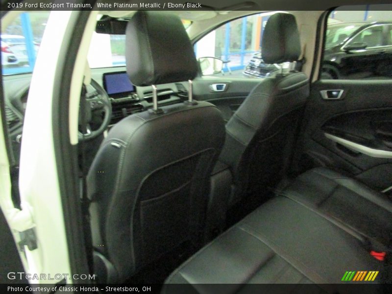 White Platinum Metallic / Ebony Black 2019 Ford EcoSport Titanium