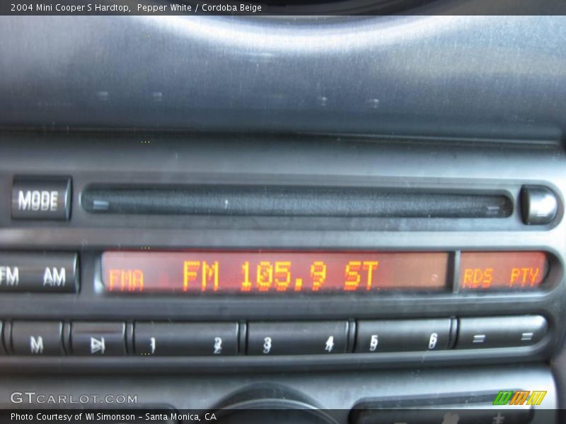 Pepper White / Cordoba Beige 2004 Mini Cooper S Hardtop