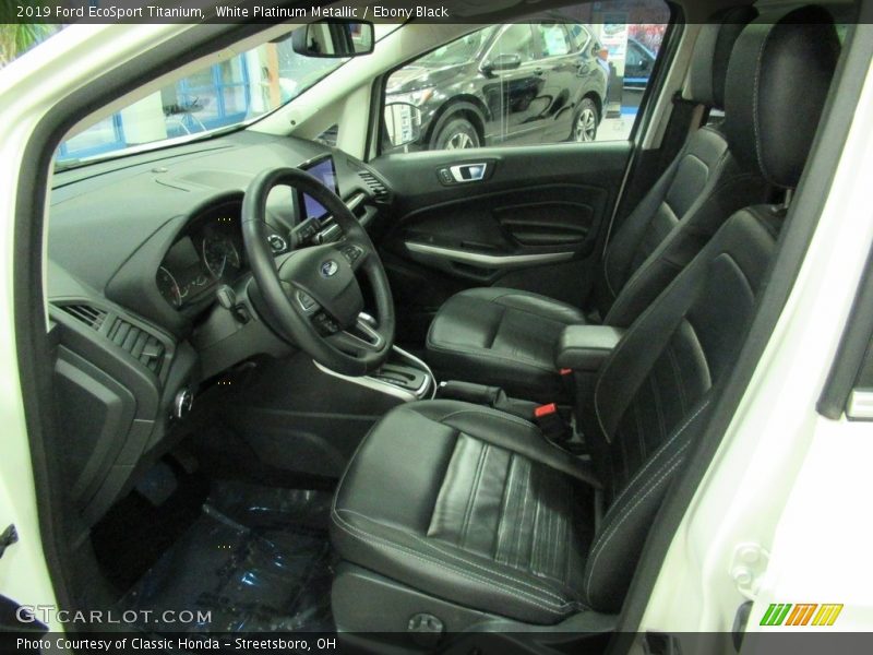 White Platinum Metallic / Ebony Black 2019 Ford EcoSport Titanium