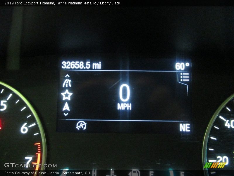 White Platinum Metallic / Ebony Black 2019 Ford EcoSport Titanium