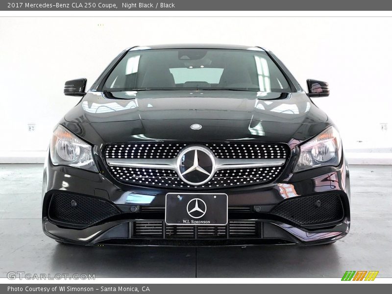 Night Black / Black 2017 Mercedes-Benz CLA 250 Coupe