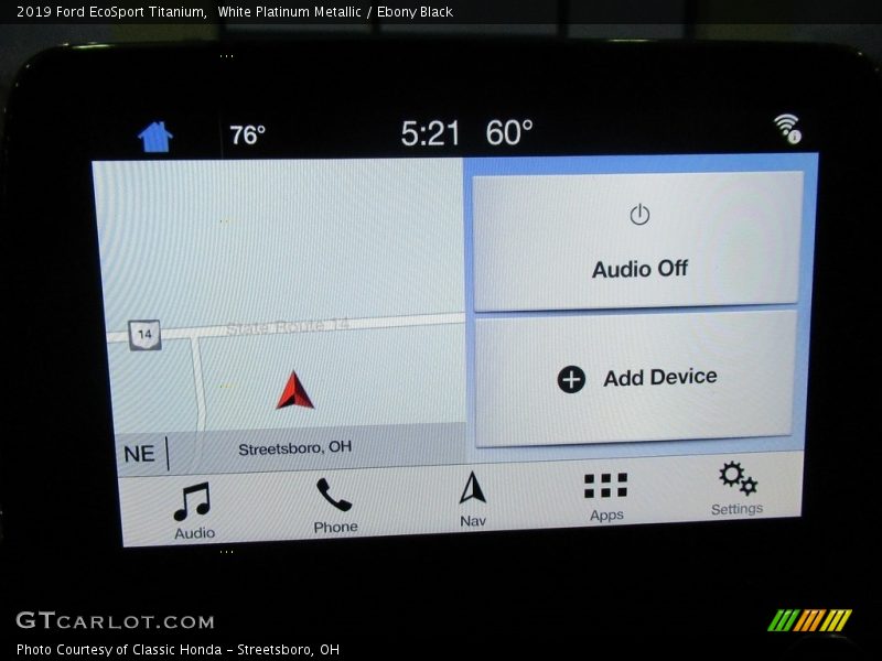 White Platinum Metallic / Ebony Black 2019 Ford EcoSport Titanium