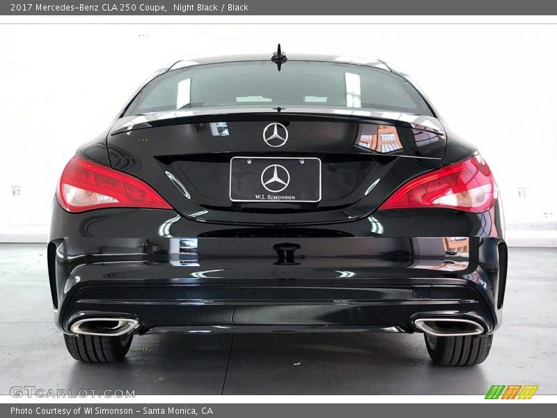 Night Black / Black 2017 Mercedes-Benz CLA 250 Coupe