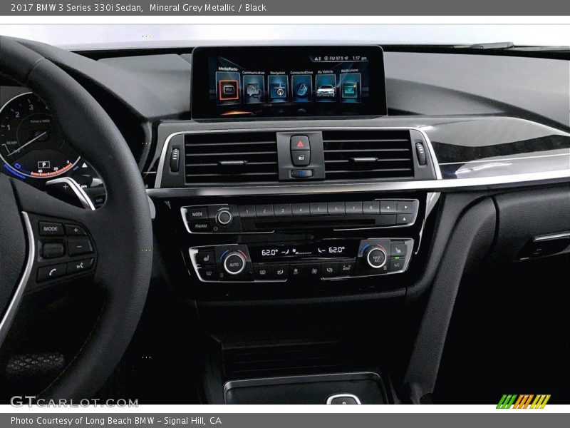 Mineral Grey Metallic / Black 2017 BMW 3 Series 330i Sedan