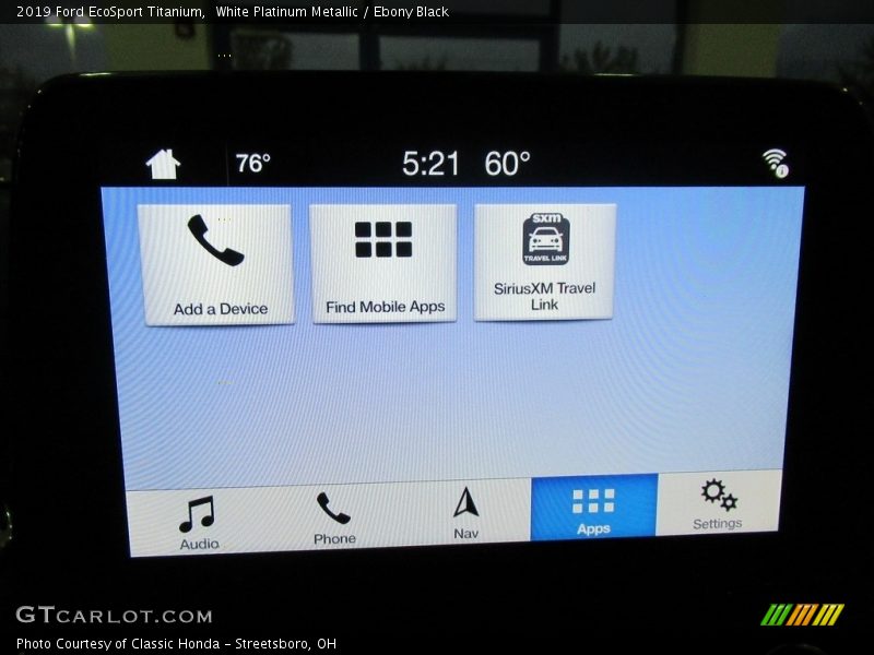 White Platinum Metallic / Ebony Black 2019 Ford EcoSport Titanium
