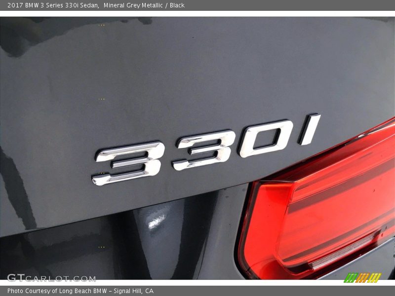 Mineral Grey Metallic / Black 2017 BMW 3 Series 330i Sedan