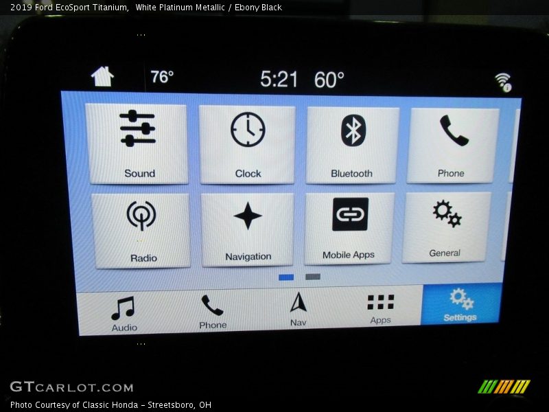 White Platinum Metallic / Ebony Black 2019 Ford EcoSport Titanium