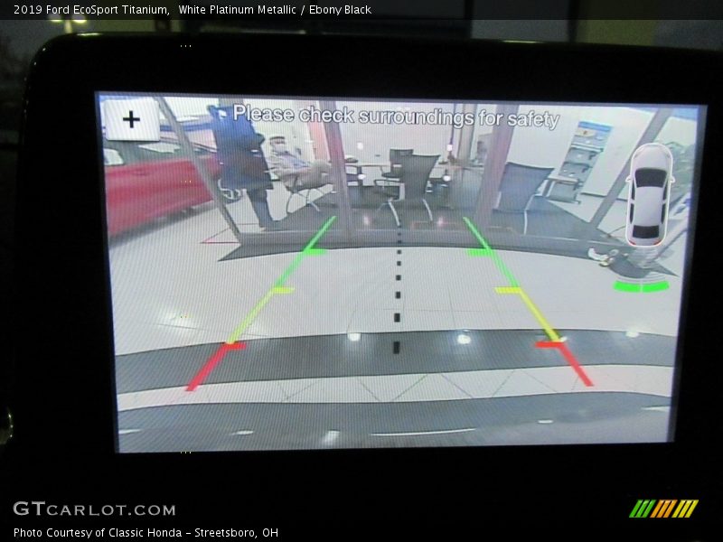White Platinum Metallic / Ebony Black 2019 Ford EcoSport Titanium