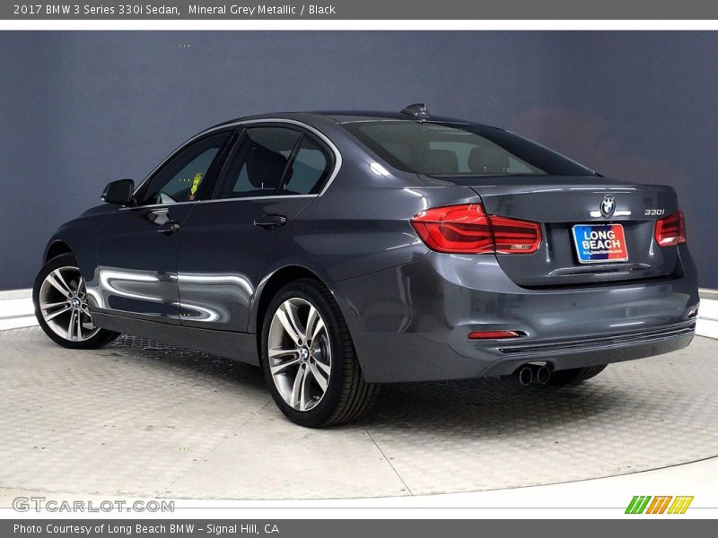 Mineral Grey Metallic / Black 2017 BMW 3 Series 330i Sedan