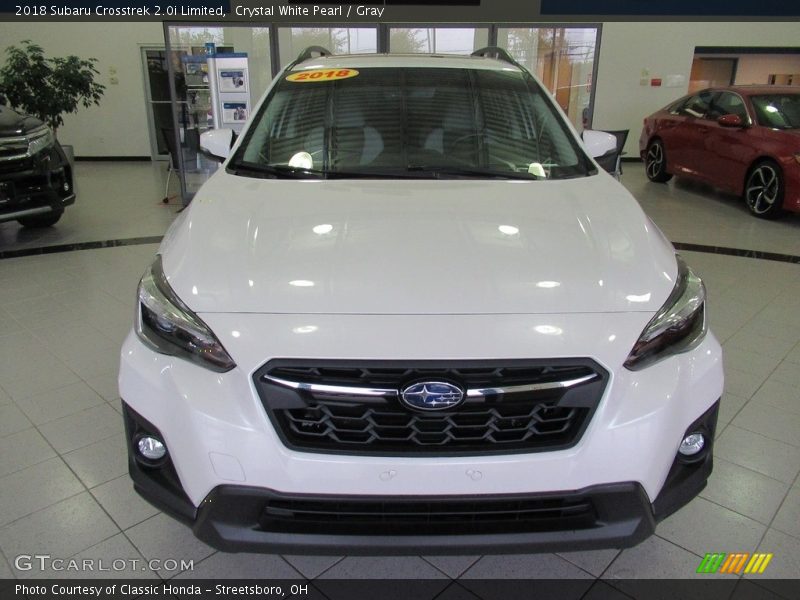 Crystal White Pearl / Gray 2018 Subaru Crosstrek 2.0i Limited
