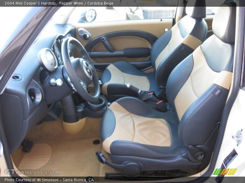 Pepper White / Cordoba Beige 2004 Mini Cooper S Hardtop