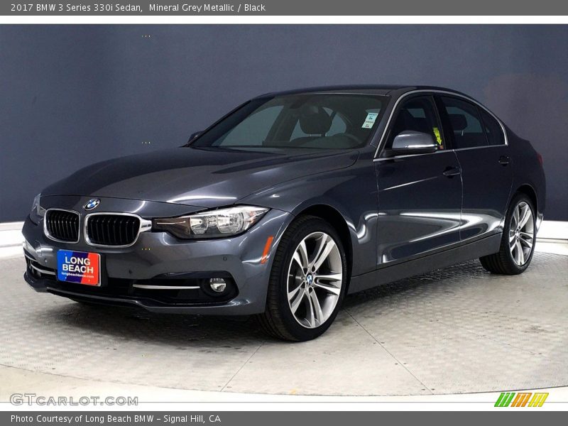 Mineral Grey Metallic / Black 2017 BMW 3 Series 330i Sedan