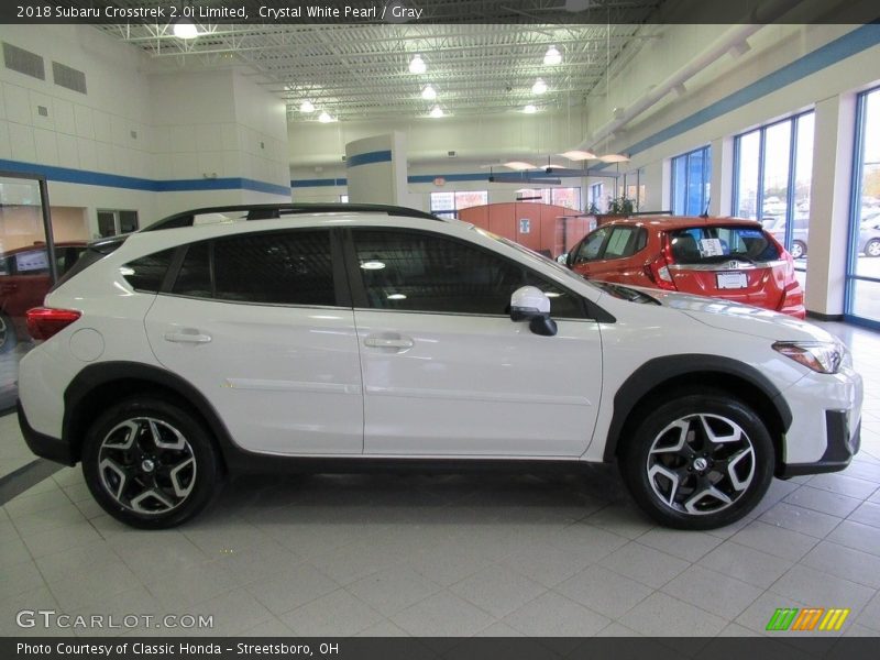 Crystal White Pearl / Gray 2018 Subaru Crosstrek 2.0i Limited