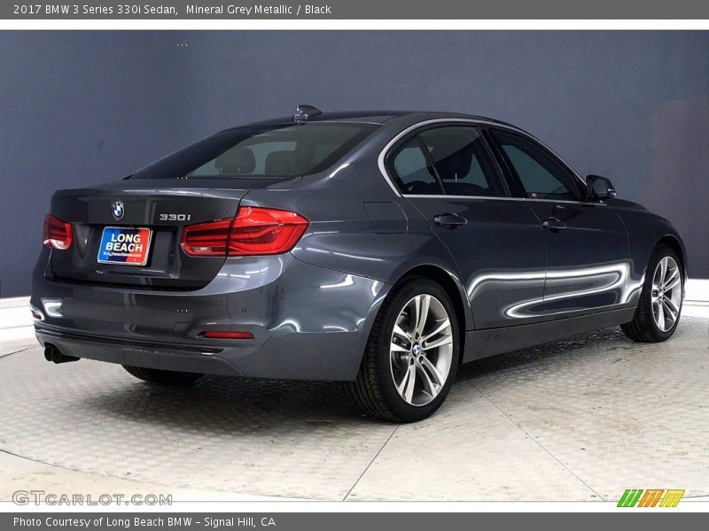 Mineral Grey Metallic / Black 2017 BMW 3 Series 330i Sedan